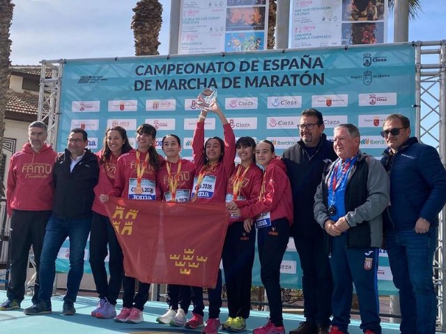 Éxito de la escuadra de marcha ciezana en el Campeonato de España de este domingo