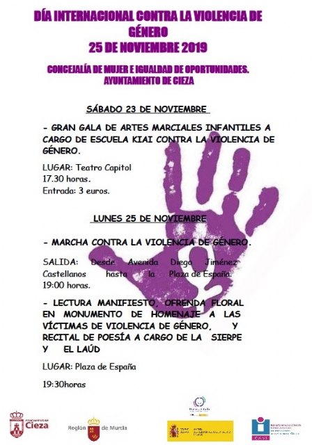 25 de noviembre, marcha contra la violencia de género