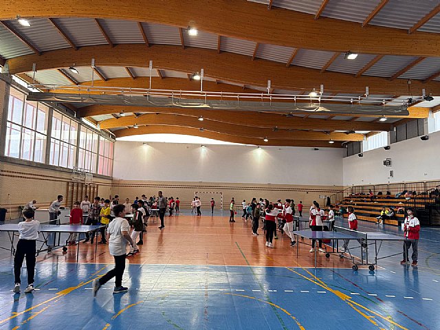 Nueva jornada de deporte escolar con tenis de mesa