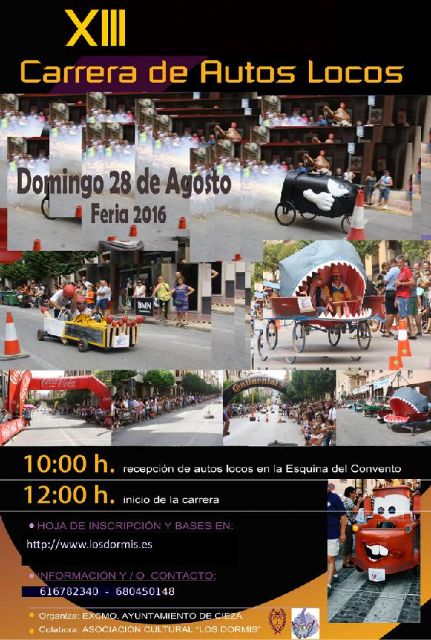 La XIII Carrera de Autos Locos de 'Los Dormis' ya calienta motores