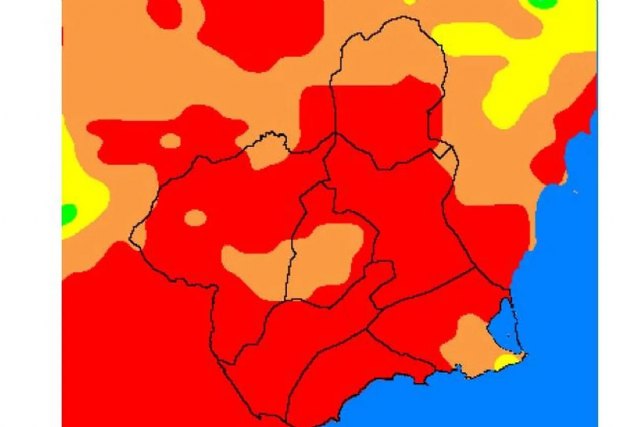 Riesgo extremo de incendio forestal en Cieza
