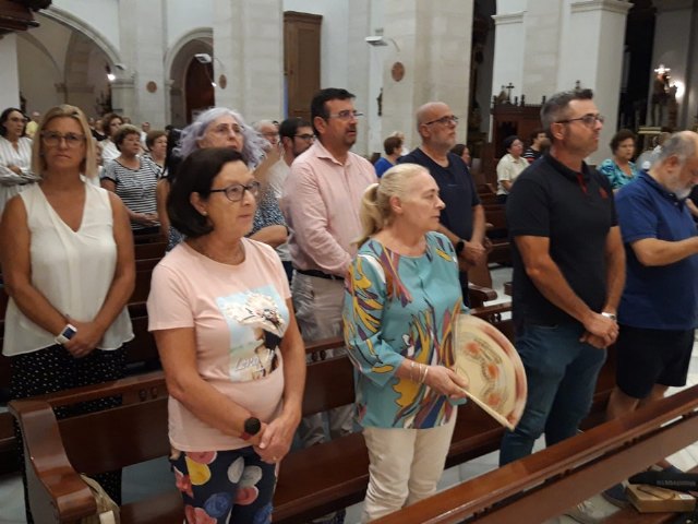 El alcalde asiste al inicio del triduo en honor de la Patrona de Cieza
