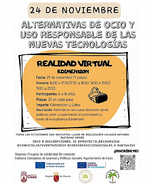 Abiertas las inscripciones para el taller de realidad virtual