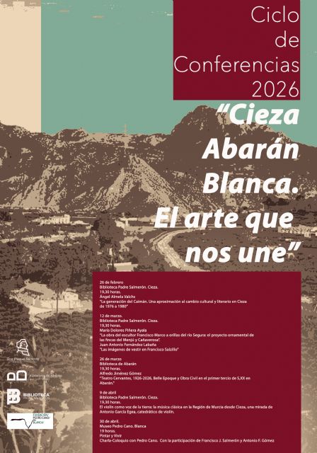 El Centro de Estudios Históricos Fray Pasqual Salmerón celebra su décimo ciclo de conferencias con el arte como nexo entre Cieza, Abarán y Blanca