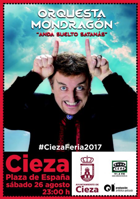 La Orquesta Mondragón, con el gran Javier Gurruchaga alfrente, aterrizan en la Feria de Cieza