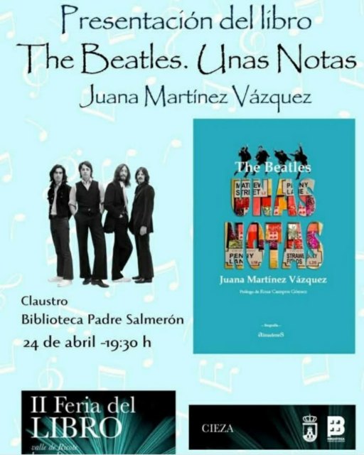 La escritora Juana Martínez Vázquez presenta este jueves 'The Beatles. Unas notas'