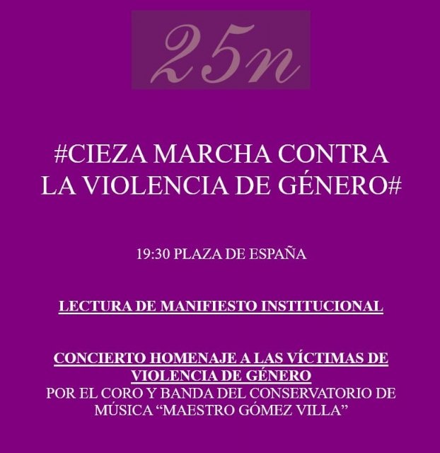 Los actos centrales en torno al 25N tendrán lugar este jueves