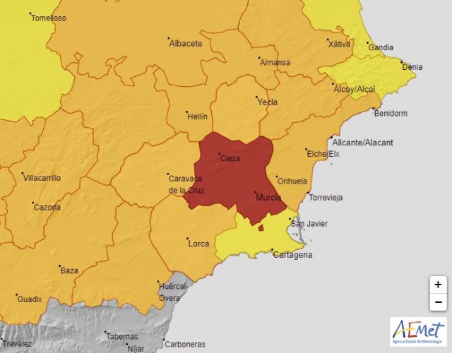 Alerta roja por temperaturas que pueden superar los 45ºC