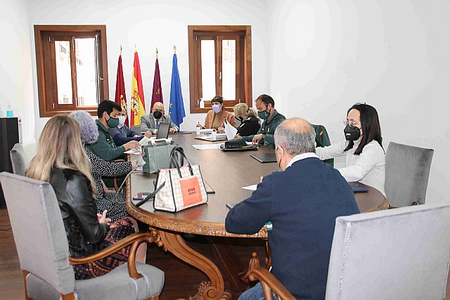 Reunión de la mesa de coordinación policial contra la violencia de género y doméstica del municipio de Cieza