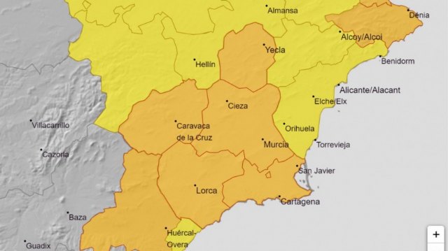 Activan el Plan Inunmur por riesgo de inundaciones en la Región de Murcia que pueden afectar a Cieza