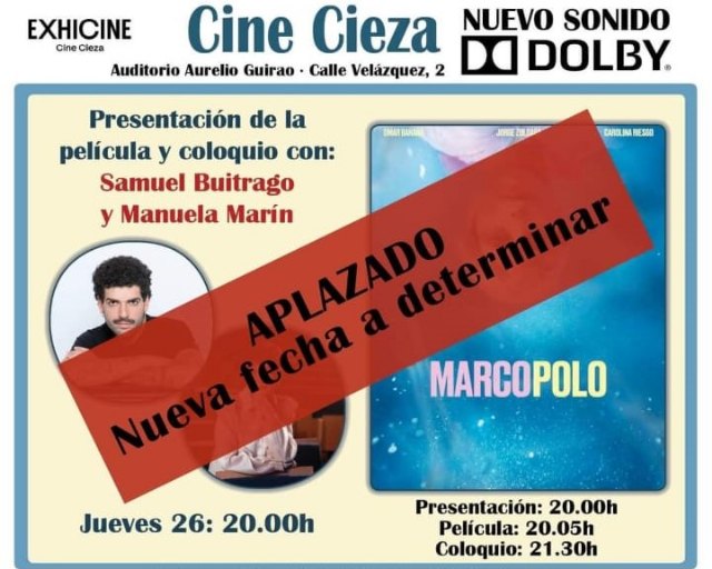 Se aplaza la proyección de la película Marco Polo a una fecha indeterminada que se anunciará próximamente