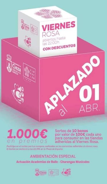 El Ayuntamiento aplaza el Viernes Rosa por la lluvia