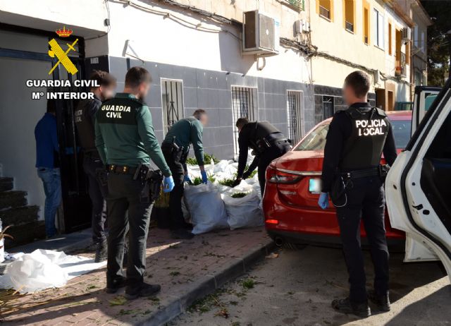 La Guardia Civil detiene a dos vecinos de Cieza dedicados al cultivo de marihuana