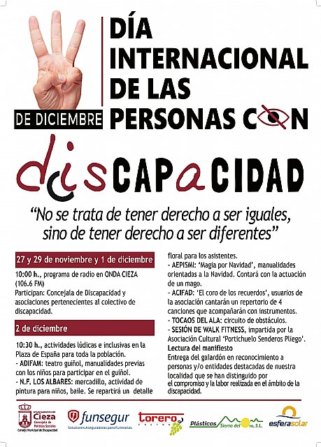 Actividades por el Día Internacional de las Personas con Discapacidad