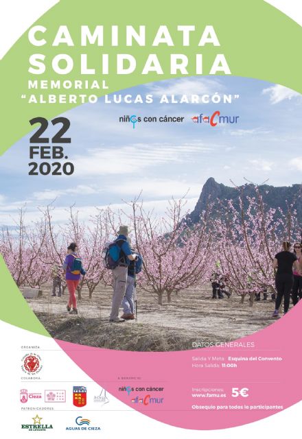 El 22 de febrero, caminata solidaria en Cieza