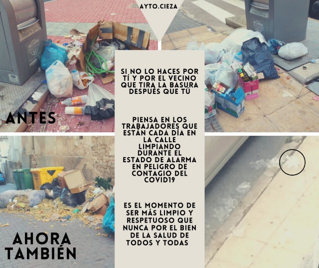 El Ayuntamiento insiste en rogar a los ciudadanos 'responsabilidad y civismo' a la hora de sacar la basura