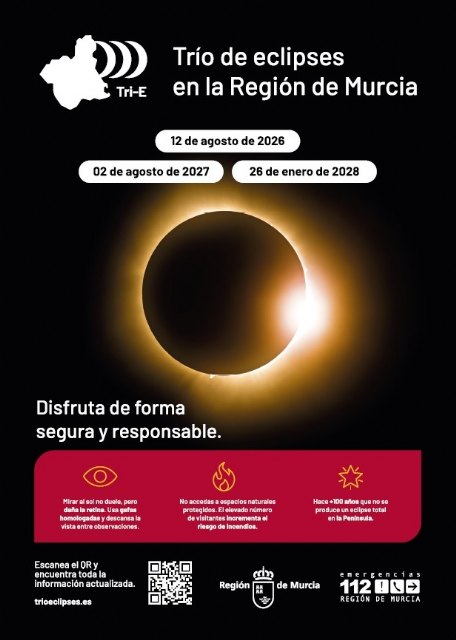 Cieza se suma a la difusión de la campaña informativa sobre el 'Trío de Eclipses' en la Región de Murcia