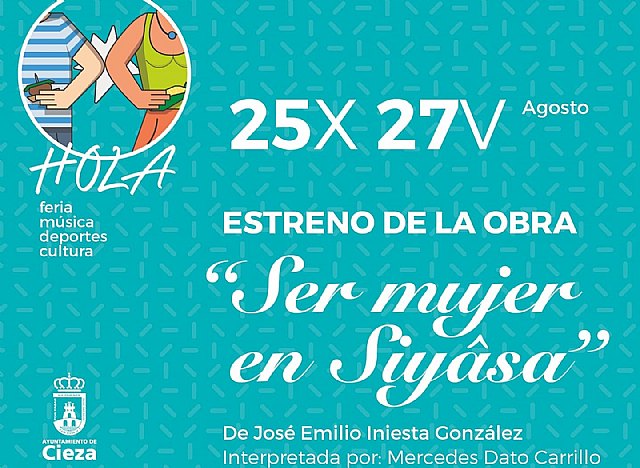 La Concejalía de Mujer e Igualdad de Oportunidades informa sobre la obra de teatro 'Ser mujer en Siyâsa'