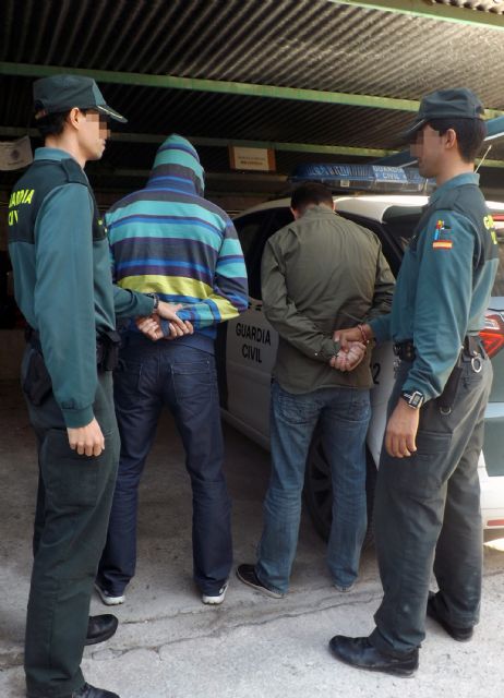 La Guardia Civil detiene a siete personas por robos en inmuebles de Cieza