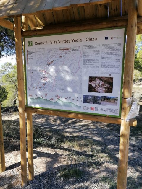 Adecúan un nuevo itinerario en Jumilla que conecta las vías verdes del Chicharra de Yecla y de Cieza