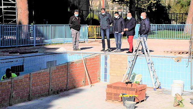 La obra de remodelación de las piscinas del Polideportivo Municipal Mariano Rojas marcha a buen ritmo