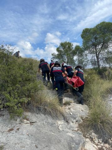 Rescatan a un senderista lesionado en el Cañón de Almadenes
