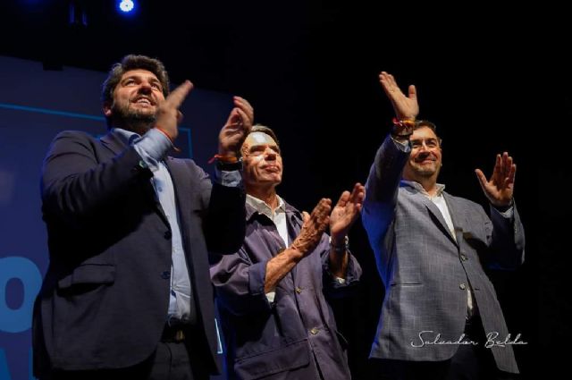 El Presidente Aznar y Fernando López Miras respaldan a Tomás Rubio, y se comprometen a defender juntos el Trasvase Tajo-Segura