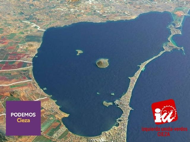 Izquierda Unida y Podemos en Cieza denuncian la dejadez del Gobierno Regional en la gestión del Mar Menor