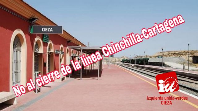 IU-Verdes se opone al cierre de la línea ferroviaria Chinchilla-Cartagena